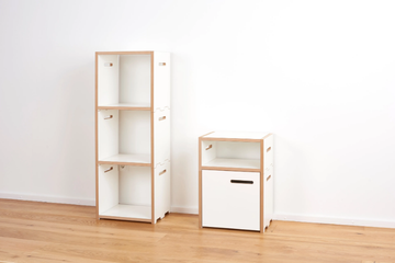 HALBSTARK - Open sectional MDF bookcase by Tojo Möbel - view 3